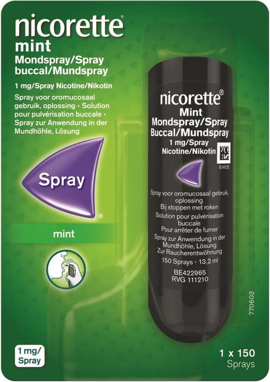 Nicorette Mondspray Mint 1 x 150 sprays