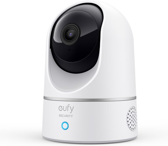 Eufy by Anker 2K Indoor Camera - Een stuk,Pan & Tilt - Beveiligingscamera voor binnen - Wit